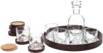 Liiton Pahare pentru whisky THE PEAKS, carafă pentru whisky, suporturi pentru pahare și tavă, set de 14 buc, Liiton (LT10600)