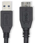 Nedis USB 3.2 Micro USB B / USB A kábel - 5 Gbps Superspeed - 2 m (CCGL61500BK20)