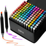 Extralink alkoholos markerkészlet, 120 szín, dupla végződésű