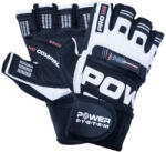 Power System Wrist Wrap Gloves No Compromise PS 2700 1 pereche - alb-negru, M