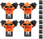 NEO TOOLS Sarokszorító szett, rugós, 4 darabos készlet (45-492) - szerszamhaz