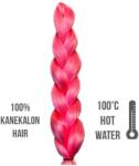 Hair Power Afro szintetikus 100% kanekalon haj, 60 cm, 85 g, pink (F-1)