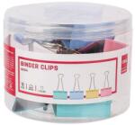 Deli Binder csipesz DELI 51 mm színes 12 darabos (DEL08551) - robbitairodaszer