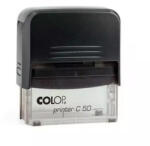 COLOP Bélyegző C50 Printer Colop átlátszó fekete ház/fekete párna (15314105) - iroda-ellatas