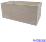  Magaságyás fa ládikó 11x20cm M - Fehér