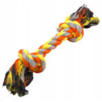 Nunbell két csomós kutyajáték kötél - L, Narancs (K00044-N)
