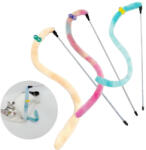 Nunbell Rugalmas cica játékpálca - Bolyhos kukac (K020848)