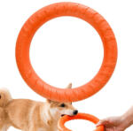 Nunbell kisállatkiképző frizbi gyűrű-Nagy - Narancs (K020291-N)