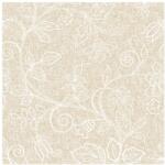 Mank textilhatású szalvéta 40x40 cm 50 lap/csomag Darlyn világosbarna