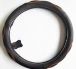  Valódi bőr kormányvédő SPORT KV-5057A - BLACK ORANGE (HD-ORANGE)