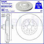 DELPHI Disc frana DELPHI BG9519C (BG9519C) - automobilus