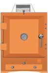 Gastronomy Plus Bertha Original Table Top Orange BER-16305