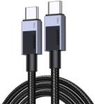 UGREEN L512 Adatkábel Type-C - Type-C, Cipőfűző, Sötétszürke