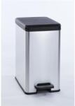 Keter Pedálos szemetes, 25 l, CURVER "Slim Bin", fekete-ezüst (UCPESB25) - fiorex