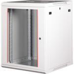 Lande PROlineB 600x600 lapraszerelt 15U 19" fali rack szekrény szürke (LN-WB-15U6060-LG-F)