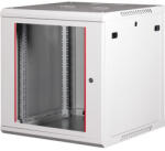 Lande PROlineB 600x600 lapraszerelt 12U 19" fali rack szekrény szürke (LN-WB-12U6060-LG-F)