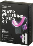 Smilepen Power Whitening Strips Kit, hétnapos intenzív fehérítő kezelés LED gyorsítóval