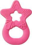 Dentistar Teether "Csillag" rágóka 3 hónapos kortól, sötét rózsaszín