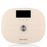 Beautifly Кантар Beautifly SlimSense, До 180 кг, Режим за спортисти, 9 профила, Проследяване на напредъка, LCD, Анализ на телесен състав, Бежов (SlimSense)