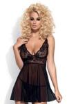 Obsessive Idillia babydoll - černá L - XL