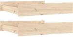 vidaXL 2 db tömör fenyőfa ágyneműtartó fiók 814974 (814974)