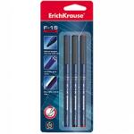 ErichKrause ErichKrause® F-15 Tűfilc, 3 Szín, 0.6 mm, Blisztercsomagolásban (EK37176)