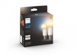 Philips Pachet 2 becuri LED inteligente Philips Hue, Bluetooth, Zigbee, A60, E27, 8W, 800 lm, lumina alba (2200-6500K)