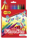 COLOKIT Filctoll készlet, 'FibrePen', 12 különböző szín (FOFP01) (FOFP01)