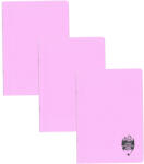 DACO Set 3 x Caiet Daco A4, 60 file, 70g/mp, dictando, coperta plastic, Mov pastel (CT461DR/MOVPASTEL-3BUC/SET)
