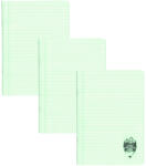 DACO Set 3 x Caiet Daco A4, 60 file, 70g/mp, dictando, coperta plastic, Verde pastel (CT461DR/VERDEPASTEL-3BUC/SET)