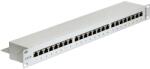 Delock 19 Patch Panel 24 portos Cat. 6 szürke (43300) - pepita