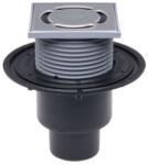 HL 310NPr padlószifon, 123*123mm-es ráccsal (NA50, NA75, NA100)