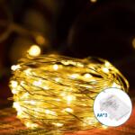 Aigostar - LED външна гирлянда 150xLED/8 функции 3xAA 15, 3 m IP44 топла бяла (AI1311)
