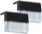 Immax 08501L - Комплект 2x LED RGB соларни стенни лампи LED/1W/1, 2V 3500K IP65 (IM1309)