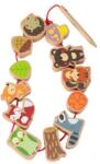 Teddies Joc de tras cu șnurul din lemn pădure 13 buc (TD00512132)