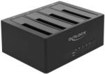 Delock USB Type-C Dokkoló Állomás 4 x SATA HDD / SSD számára (63930) - pepita