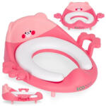  Wc szűkítő ülőke fülekkel puha párnával rózsaszín (PP104_PINK)