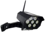 Baterie Centrum LED napelemes biztonsági kamera makett szenzorral LED/3, 7V IP44 fekete + DO 034 0001037 (BC0568)