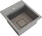 Gamma Quadro 4550, 1 rekeszes gránit mosogató 450x495x220 mm, bézs, GMA-ZLE000219 (GMA-ZLE000219)