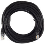 Laptophardware 10m CAT6 UTP Patch internet kábel - fekete színben, gyors és stabil adatátvitelhez. Ideális otthoni és irodai hálózatokhoz, routerek, switchek és számítógépek csatlakoztatására