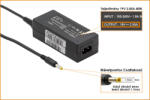 Laptophardware HP 19.5V 2.05A 40W (4mm-1, 7mm kúpos fej) helyettesítő új töltő (PA1400-18HL, HSTNN-LA18)