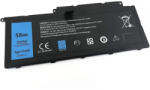 Laptophardware Dell Inspiron 7537, 7737 helyettesítő új 4 cellás 58Wh 3800mAh akkumulátor (TYPE F7HVR, DP/N G4YJM, 62VNH)
