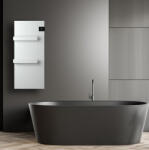 BVF Radialight Onsen Evo elektromos törölközőszárító radiátor 40x90 cm digitális termosztáttal 1000W, fehér ONS10001 (ONS10001)