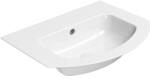 SAPHO Gsi Pura Slim kerámiamosdó csaplyuk nélkül 62x48 cm ExtraGlaze bevonattal, fehér 88279011 (88279011)