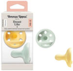 Tommee Tippee nyugtató cumi szilikon Breast-Like anyamell formájú 0-6 hó 2db színes - babamarket