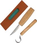 BeaverCraft Set de unelte pentru sculptat linguri Beavercraft pentru începători (2 cuțite + accesorii) S03