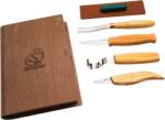 BeaverCraft Set profesional de sculptură linguri și kuksa Beavercraft în cutie-carte cadou S43 carte