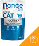 Monge Grill Senior Alutasakos Macskaeledel (Makréla) - 28x85 g