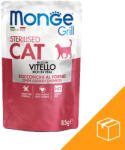 Monge Grill Sterilised Alutasakos Macskaeledel (Borjú) - 28x85 g