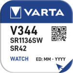 VARTA 344/350 SR1136SW SR42 Ezüst-Oxid Gombelem (VT-344)